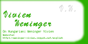 vivien weninger business card